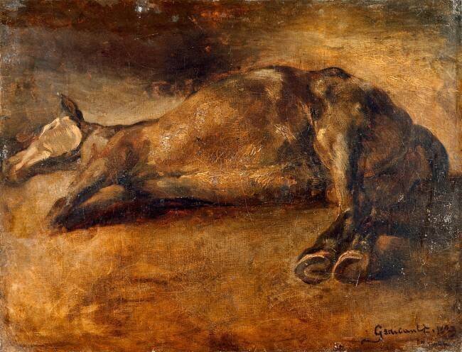 Etude de cheval mort Théodore Géricault