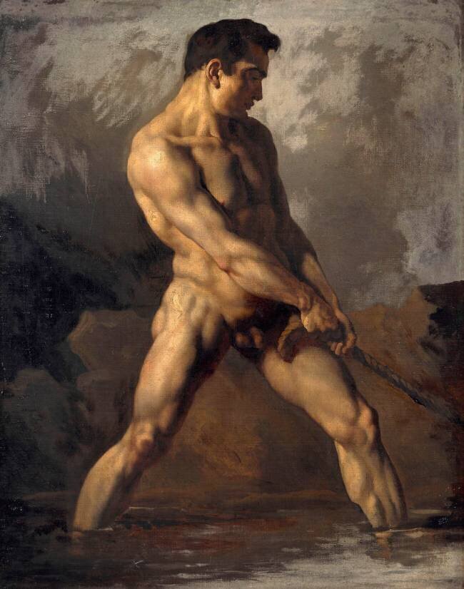 Etude d'homme nu Théodore Géricault