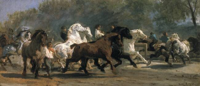 Étude pour le marché du cheval Rosa Bonheur