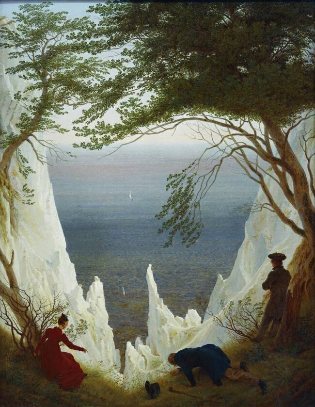 Falaises de craie de Rügen Caspar David Friedrich