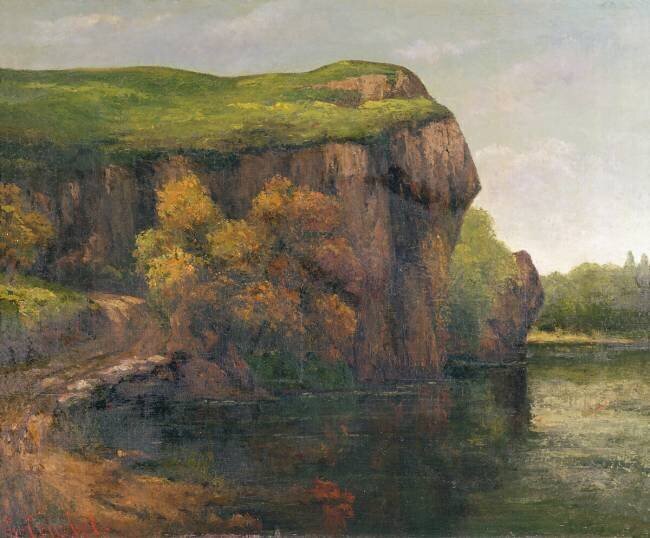 Falaises rocheuses Gustave Courbet