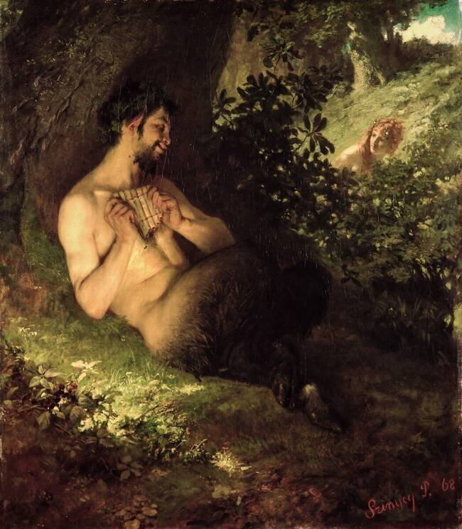 Faun and Nymph Pal Szinyei Merse
