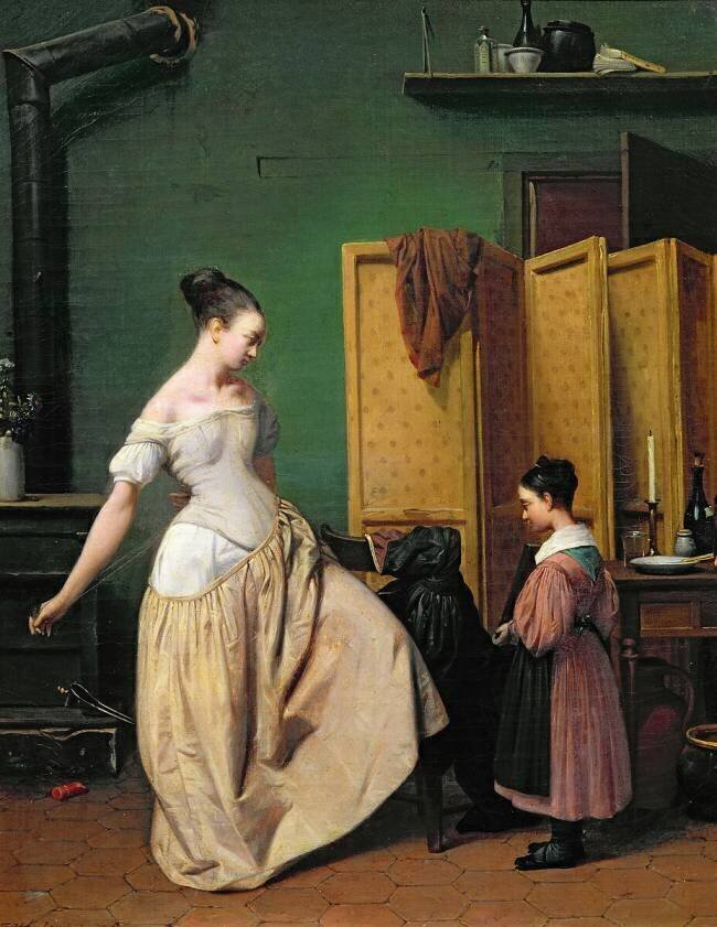Femme à sa toilette Ferdinand Wachsmuth
