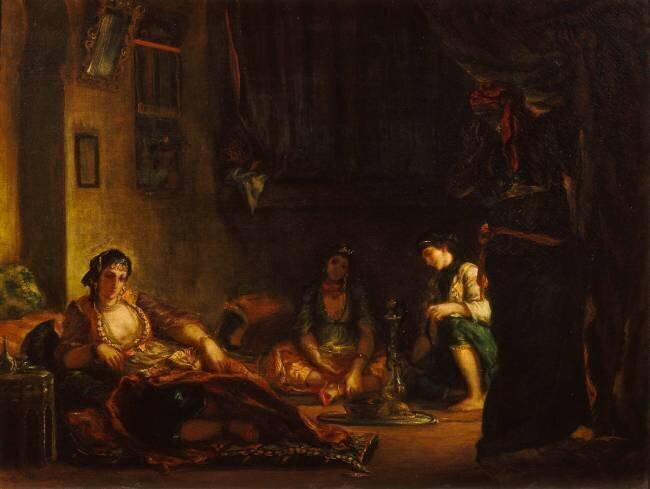Femmes d'Alger dans leur intérieur Eugène Delacroix