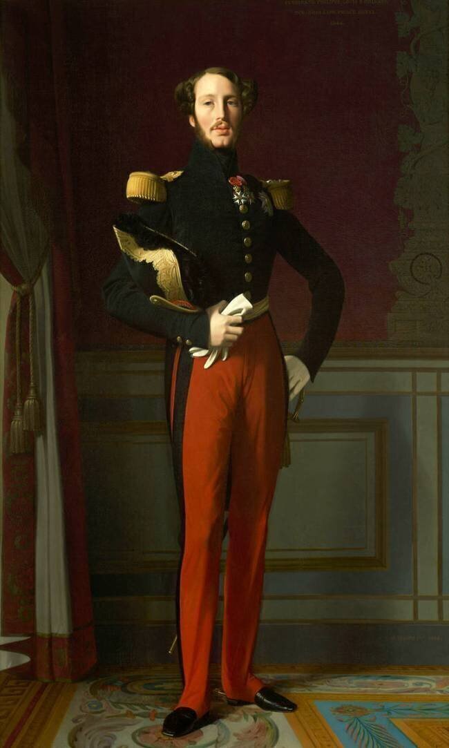 Ferdinand Philippe, duc d'Orléans (1810-1842), représenté en uniforme de général de division Jean-Auguste-Dominique Ingres