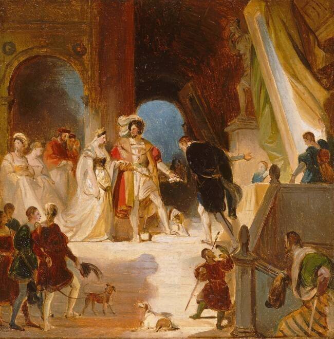 François Ier et sa cour reçoit du Primatice les oeuvres d'Italie Alexandre-Evariste Fragonard