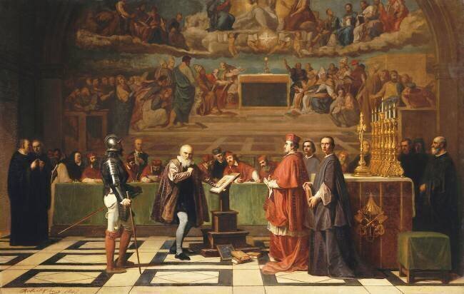 Galilée devant le Saint-Office au Vatican (1632) Joseph Nicolas Robert-Fleury