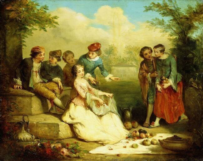 Fête galante Théodule Ribot