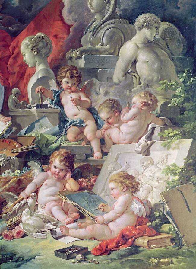 Genius Teaching the Arts François Boucher