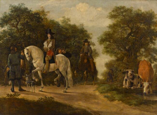 Gentilhomme à la chasse Rafel Govertsz Camphuysen
