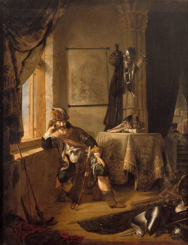 Guerrier méditant anonyme