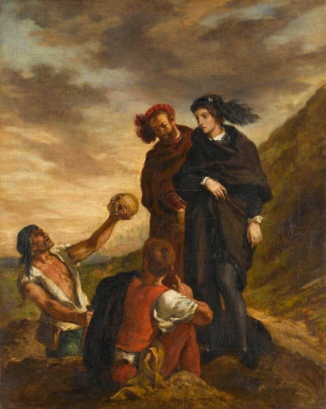 Hamlet et Horatio au cimetière Eugène Delacroix
