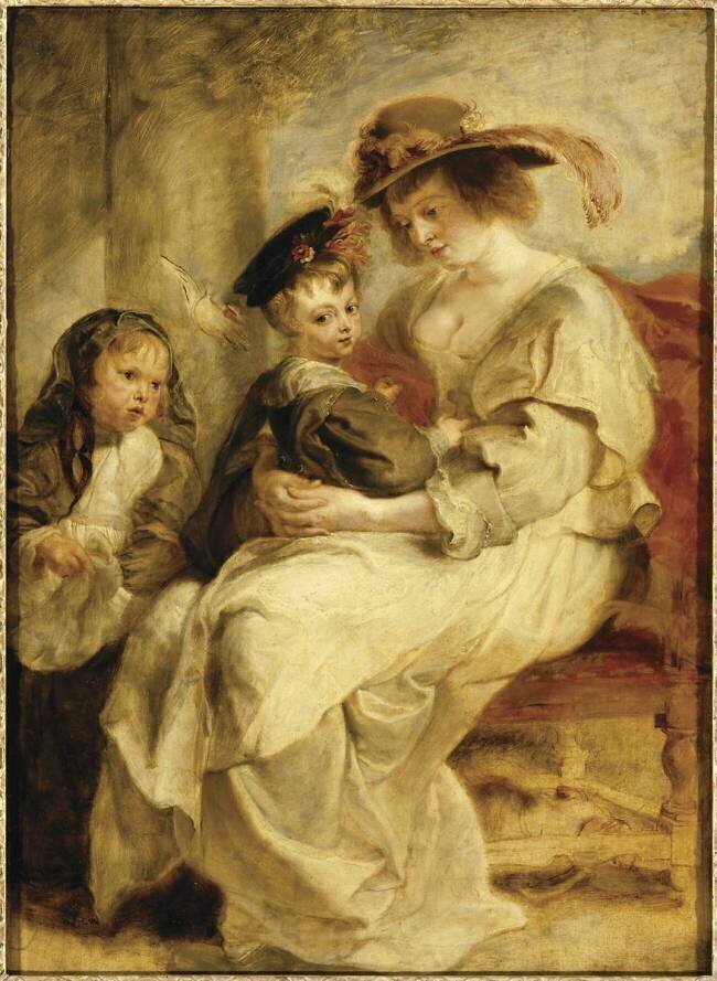 Hélène Fourment et ses enfants Pierre Paul Rubens