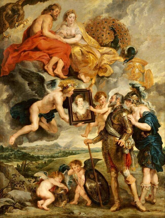 Henri IV reçoit le portrait de Marie de Médicis Peter Paul Rubens