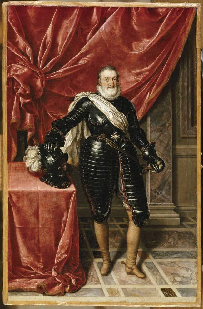 Henri IV, roi de France (1553-1610) en armure Frans Pourbus le Jeune