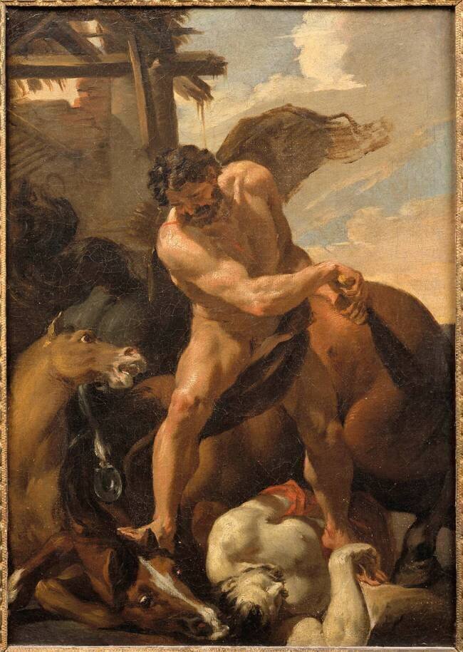 Hercule terrassant Diomède Charles Le Brun