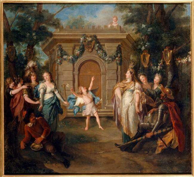 Histoire de Don Quichotte : "Entrée de l'Amour et de la Richesse aux noces de Gamache" Charles-Antoine Coypel