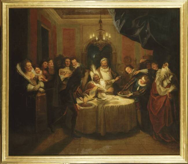 Histoire de Don Quichotte : "la table de Sancho" Charles-Antoine Coypel