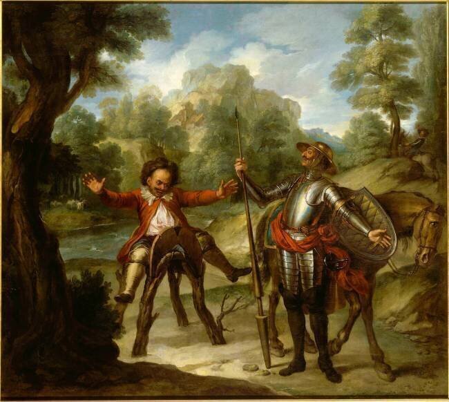 Histoire de Don Quichotte : "le réveil de Sancho" Charles-Antoine Coypel