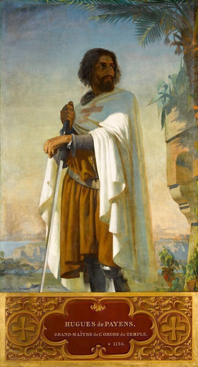 Hugues de Payens, premier grand-maître de l'ordre du Temple (?-1136) Henri Lehmann