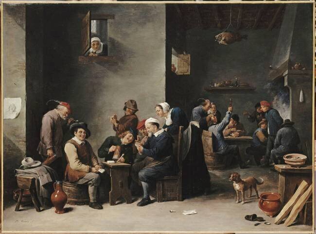 Intérieur de cabaret : la partie de cartes David Teniers the Younger