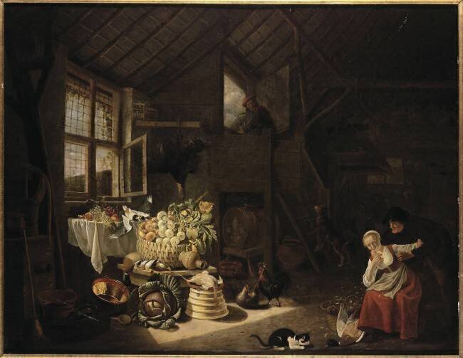 Intérieur de ferme Hendrick Maartensz Sorgh