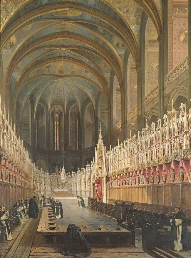 Intérieur de la cathédrale d'Albi Adrien Dauzats