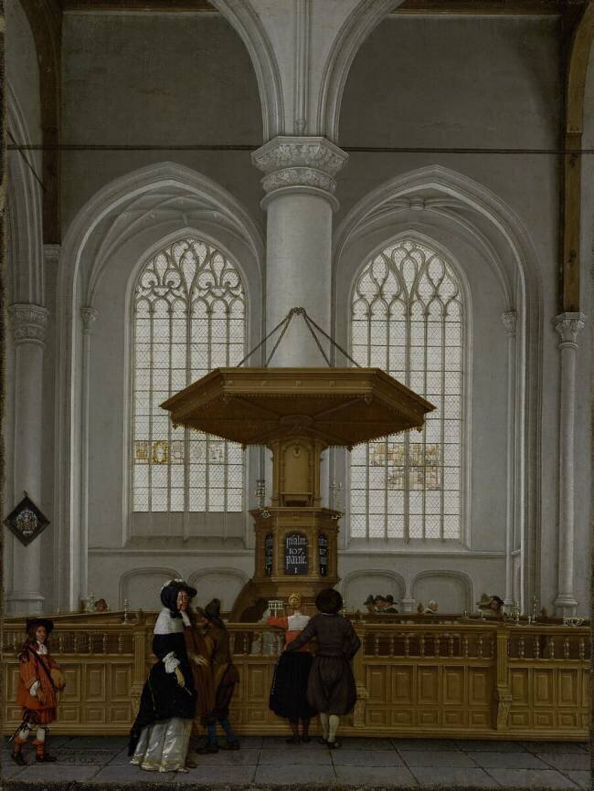 Intérieur de la Laurenskerk à Rotterdam Anthonie de Lorme