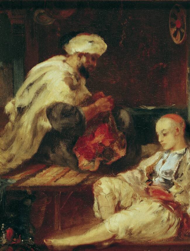 Intérieur de l'atelier d'un tailleur arabe Eugène Fromentin