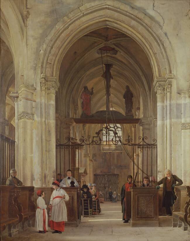 Intérieur de l'église de Saint-Prix Jean-Bruno Gassies