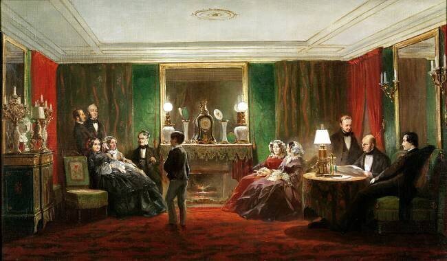 Intérieur d'un salon de la rue de Gramont Sébastien Charles Giraud