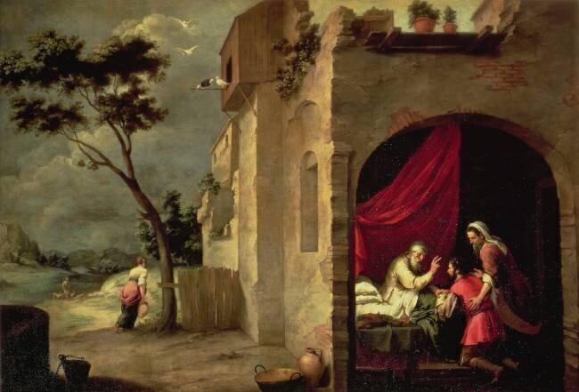 Isaac bénissant Jacob Bartolomé Esteban Murillo