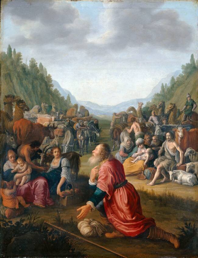 Jacob en prière Adriaen van Nieulandt