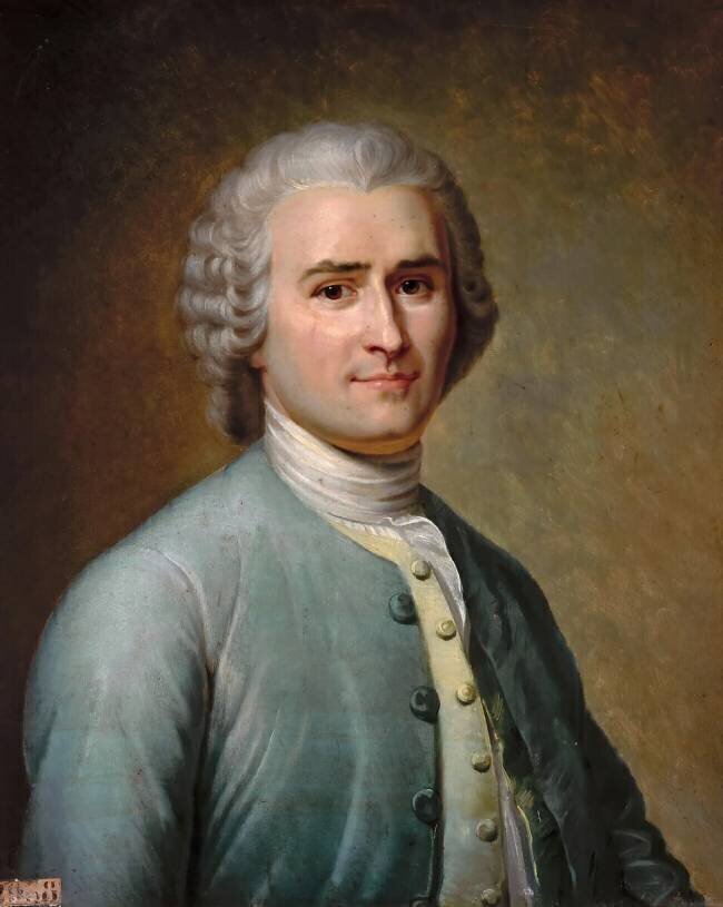 Jean-Jacques Rousseau (1712-1778), écrivain Edouard Lacretelle