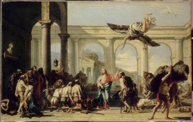 Jésus guérissant le paralytique de Bethesda Giandomenico Tiepolo