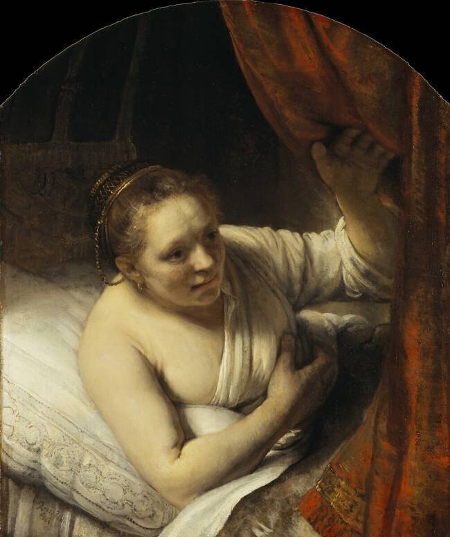 Jeune femme au lit Rembrandt