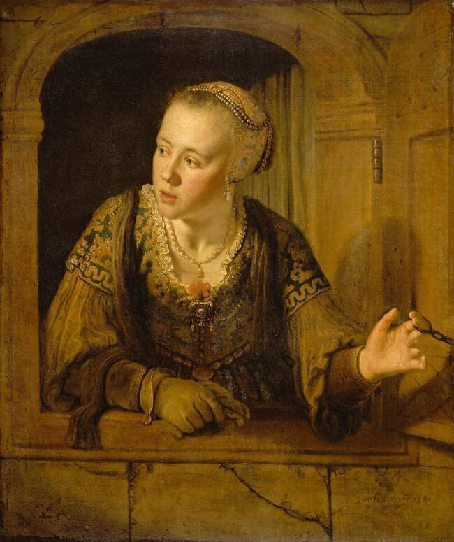 Jeune fille à la fenêtre Jan Victors