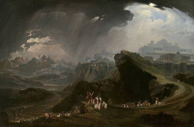 Josué ordonne au soleil de s'arrêter à Gibéon John Martin