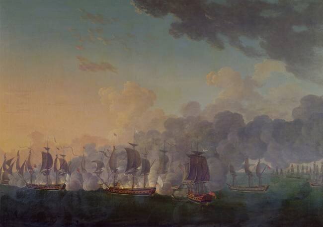 La bataille de Louisbourg le 21 juillet 1781 Auguste-Louis de Rossel