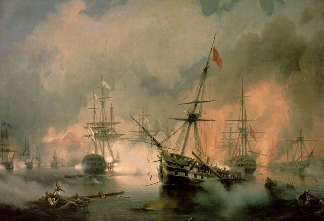 La bataille de Navarin Ivan Aivazovsky