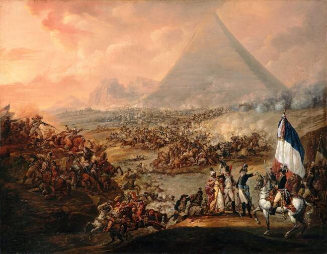 La Bataille des Pyramides (21 juillet 1798) François Watteau