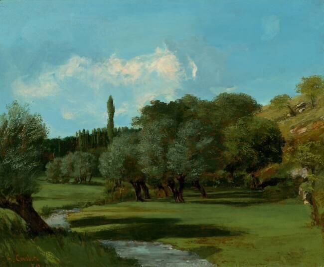La Bretonnerie dans le département de l'Indre Gustave Courbet