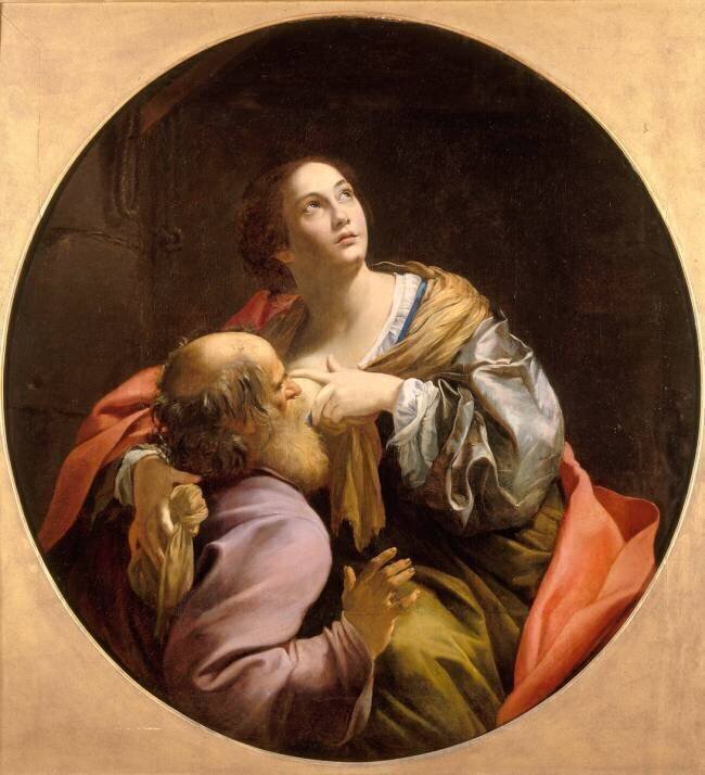 La Charité romaine Simon Vouet