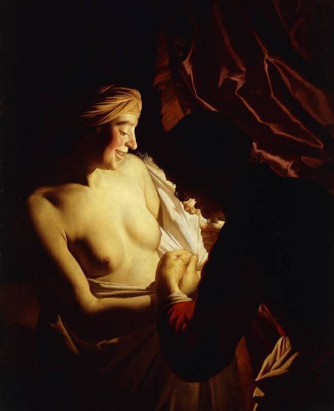 La Chasse aux puces Gerrit van Honthorst