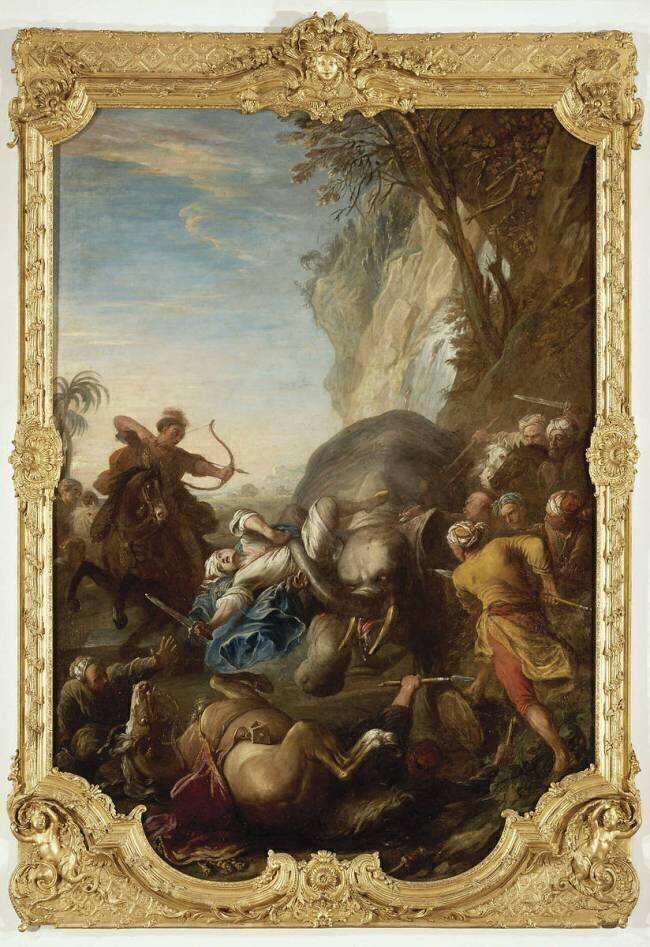 La chasse à l'éléphant Charles Parrocel