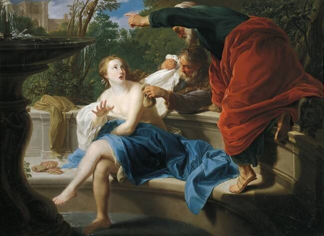 La chaste Susanne Pompeo Batoni