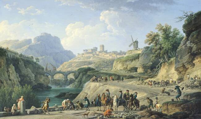 La construction d'une route Joseph Vernet