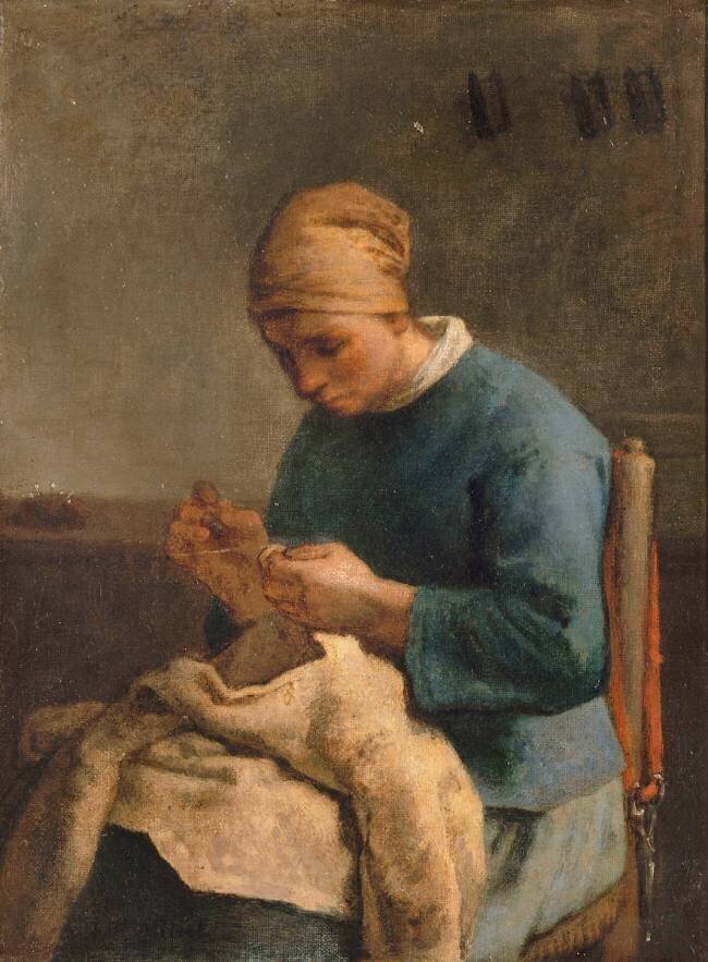 La couseuse Jean-François Millet