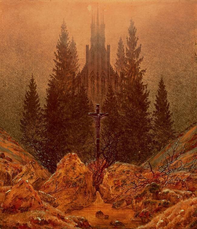 La croix dans les montagnes Caspar David Friedrich