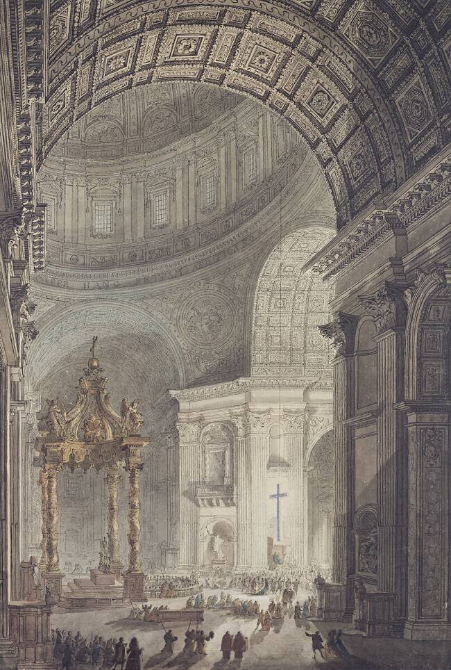La Croix rougeoyante à Saint-Pierre de Rome, le Jeudi Saint Charles Norry